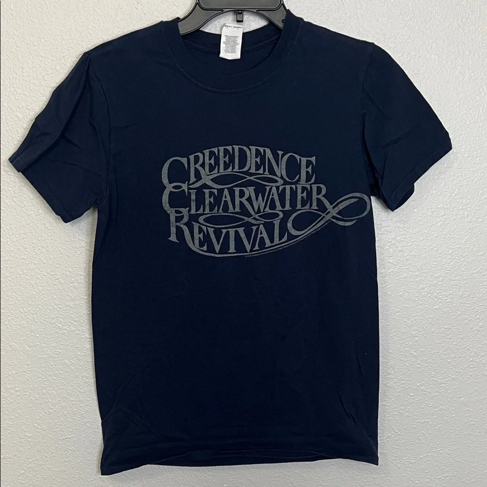 CCR Graphic Logo TShirt Blue Size Small - Picture 2 of 4